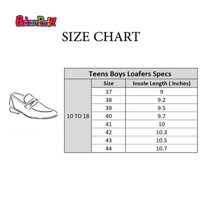 Teens Boys Loafer Shoes LF-5 - GREY