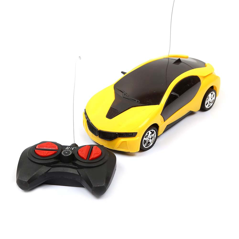 Stylish Remote Control Car - Yellow (888-3D)