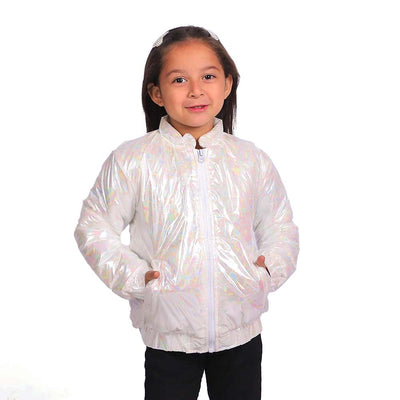 Puffer jacket For Girls - R-White