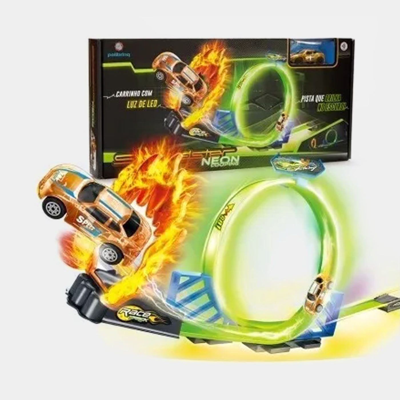 Glow In Dark Track Set For Kids