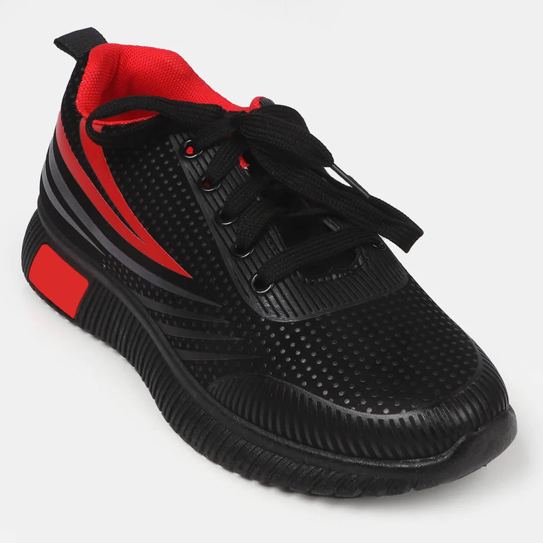 Teens Boys Joggers Shoes JG M3 - Black/Red