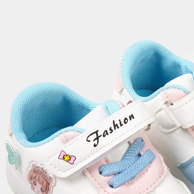 Girls Sneakers With Light Effect | Blue