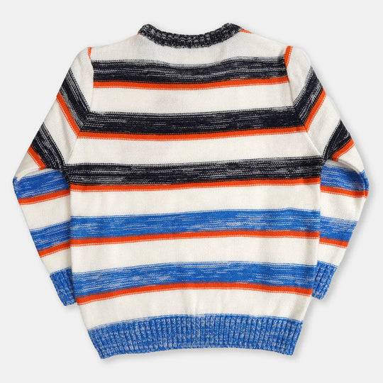 Boys Sweater Yarn Dyed - Mix