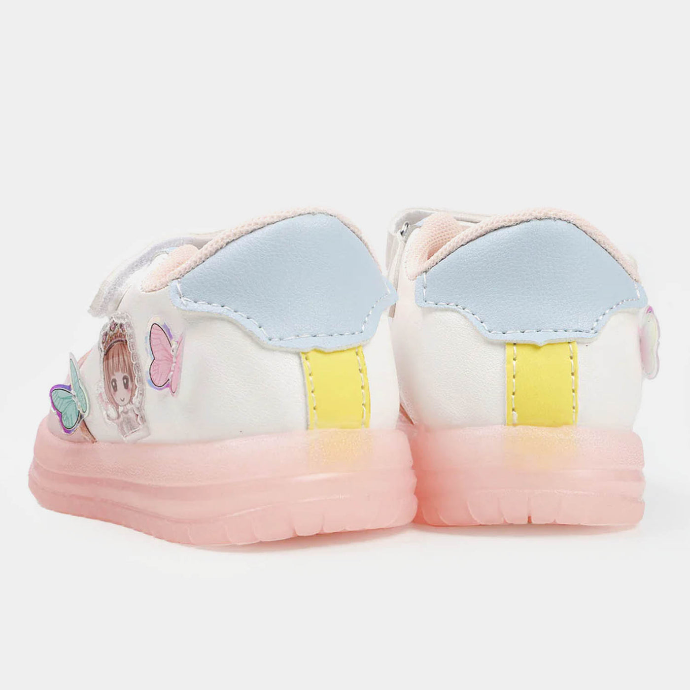 Girls Sneakers With Light Effect | Pink