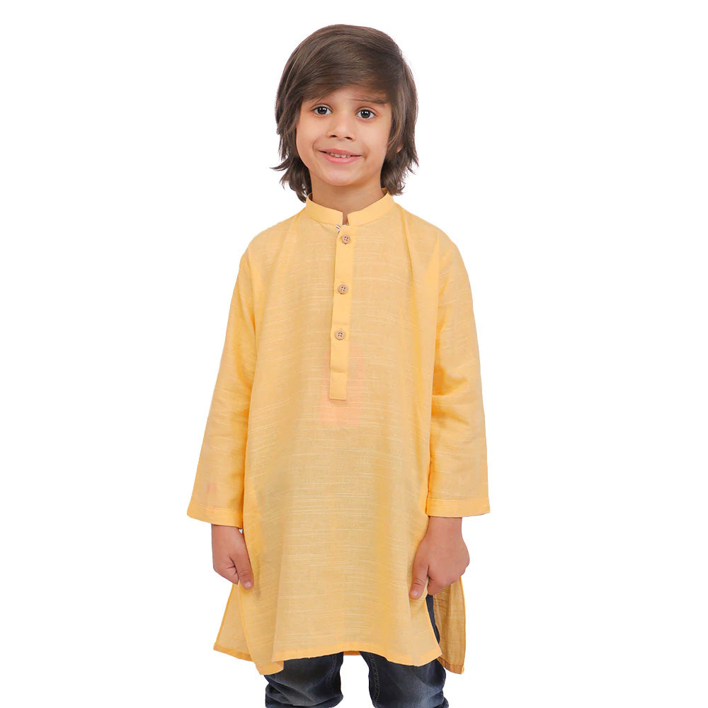 Kurta For Boys - Wax Yellow