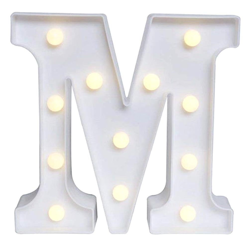 Decoration Alphabet Led Light -"M"