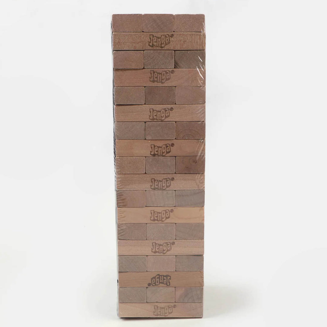 Jenga Classic Game with Hardwood Blocks, Stacking Tower Game