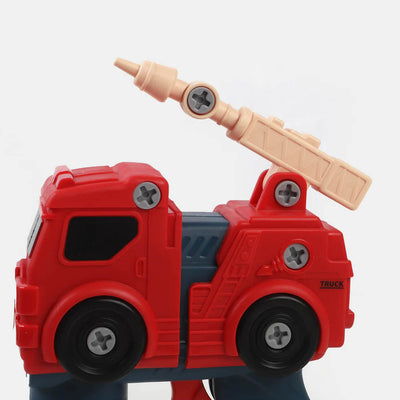 Fire Truck Bubble Shooting Toy