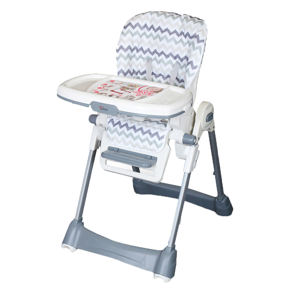 Tinnies Baby High Chair BG-89 Grey Stripes