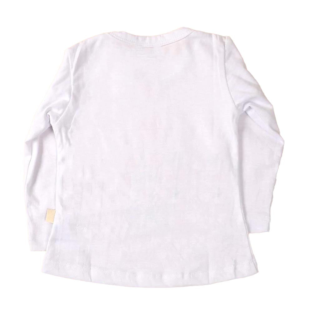 Little Star Night Suit For Girls - White (028)