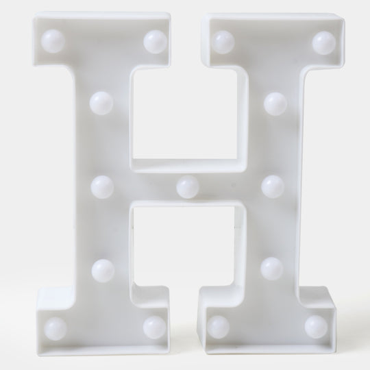 Decoration Alphabet Led Light -"H"