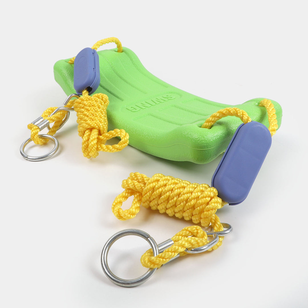 Kids Plastic Swing Seat Set with Rope for Indoor & Outdoor