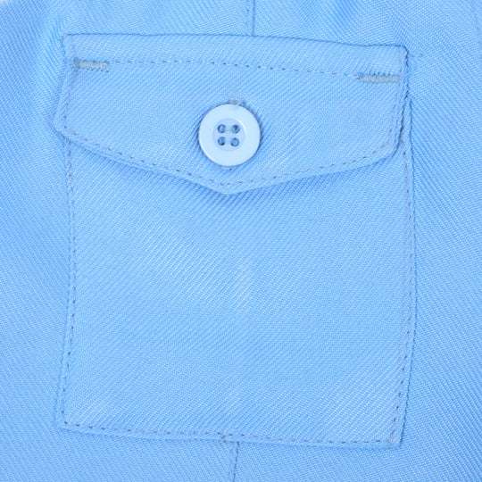 Girls Cotton Short Bone & Flap - Sky Blue