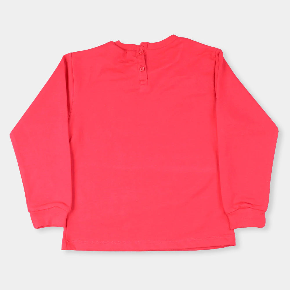 Infant Girls Sweatshirt Lovely Movements - Dark Pink