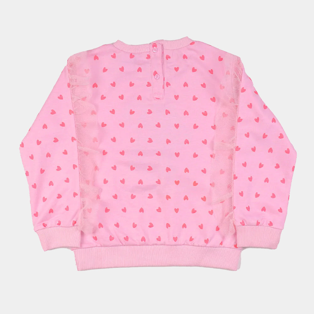 Infant Girls Sweatshirt  My Home - Pink