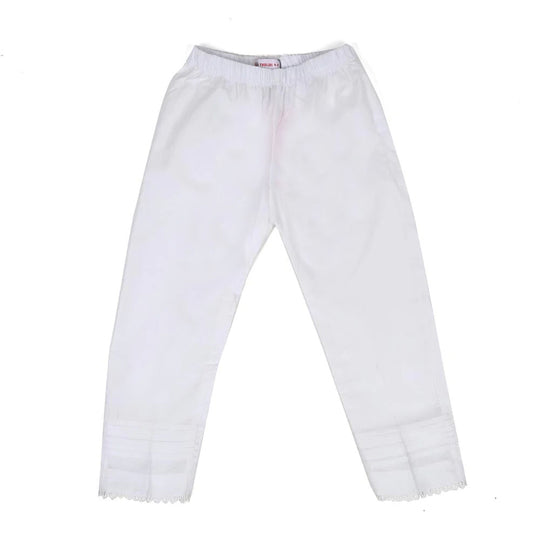 Infant Girls Trouser Pleated - White