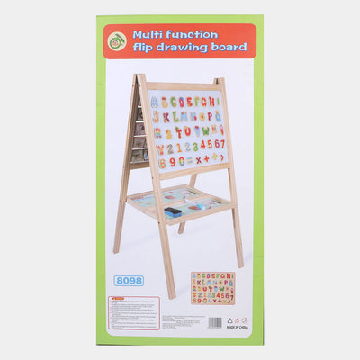 Wooden Double-sided Multifunctional Flip Drawing Board Large Bracket