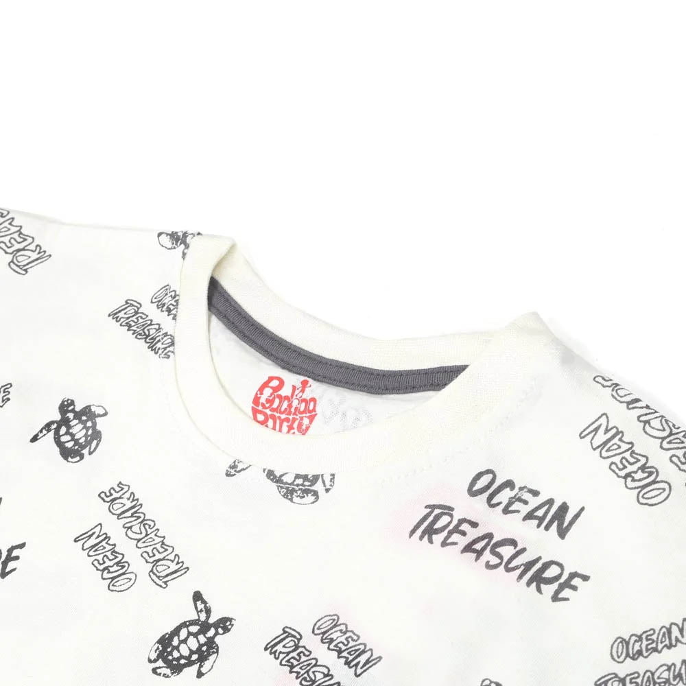 Ocean Treasure T-Shirt For Boys -White