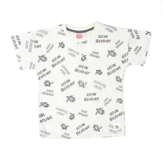 Ocean Treasure T-Shirt For Boys -White