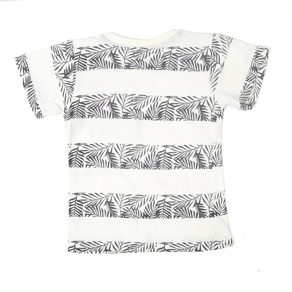 Tropical Stripe T-Shirt For Boys
