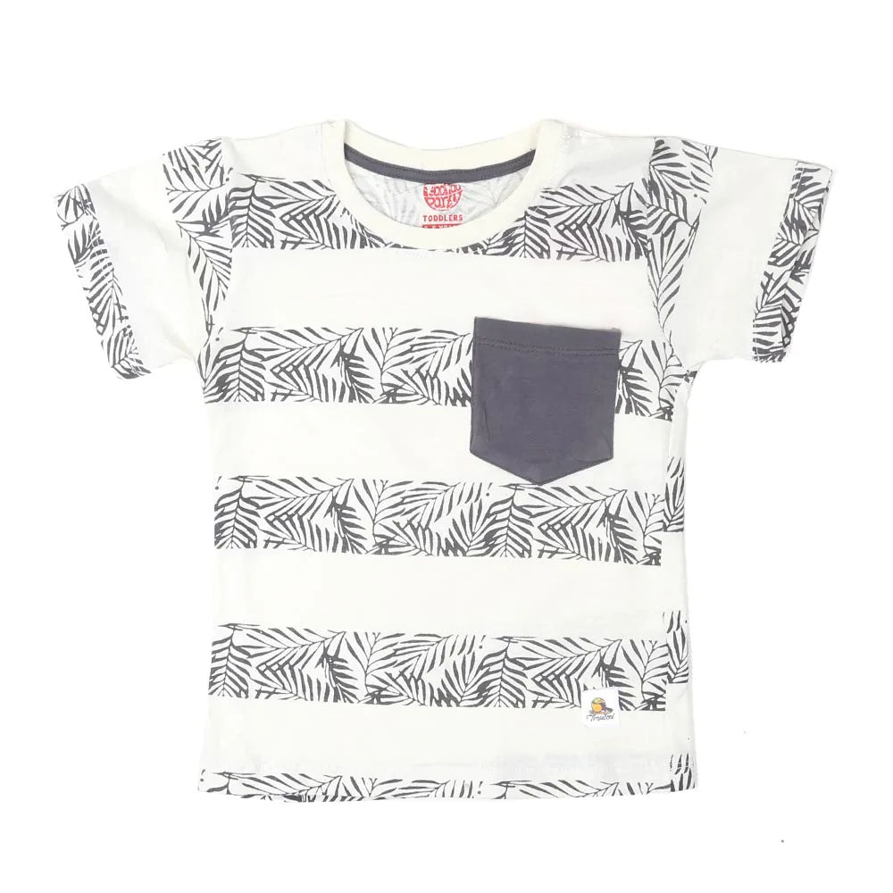 Tropical Stripe T-Shirt For Boys