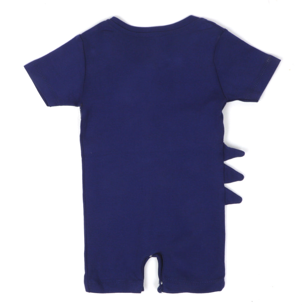 Infant Boys Knitted Romper Dino Roar -NAVY