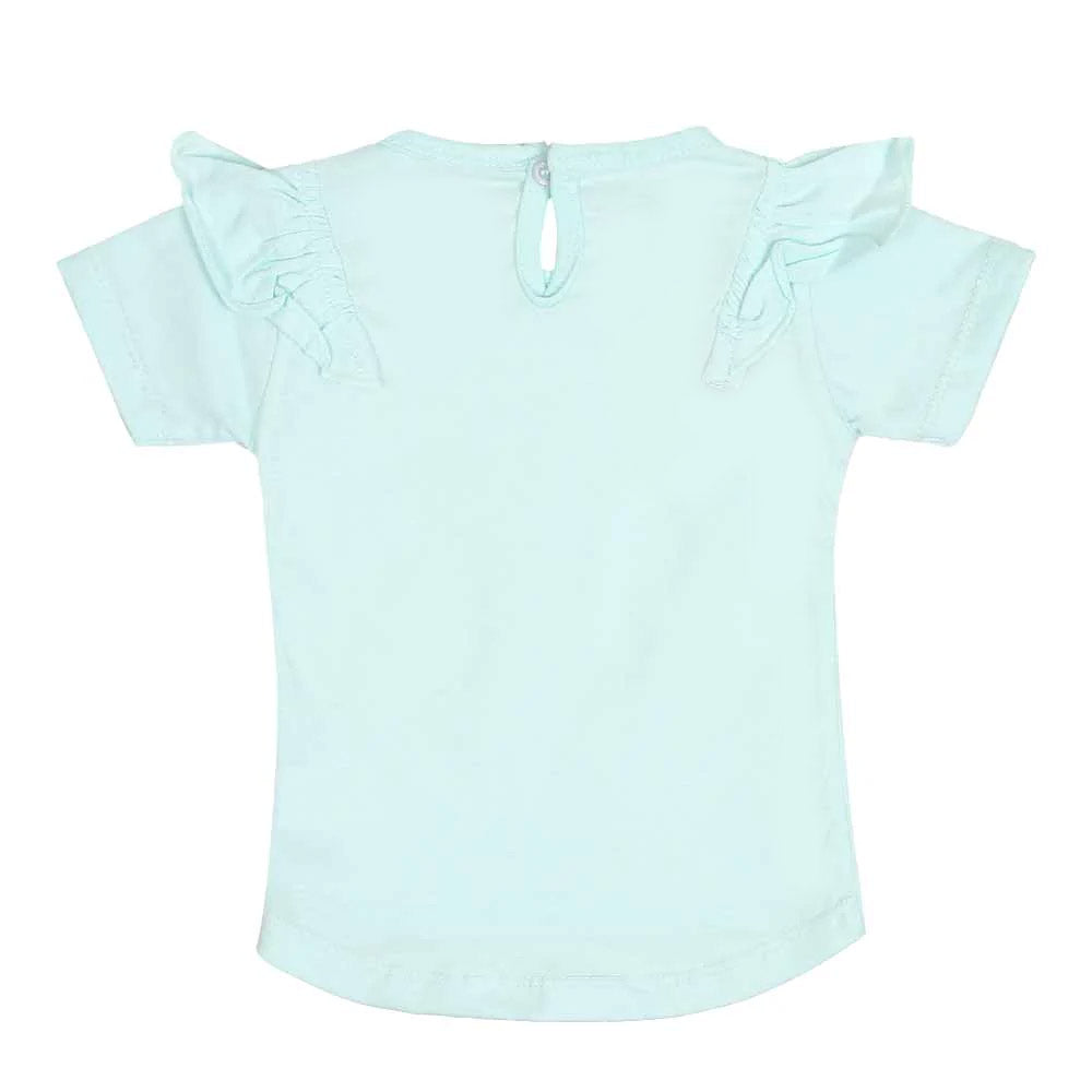 Infant Girls T-Shirt Drama Queen - Sky Blue