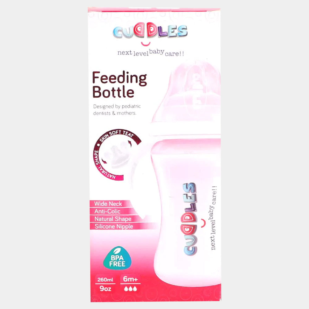 Cuddles Feeder Bottle 260Ml Pink