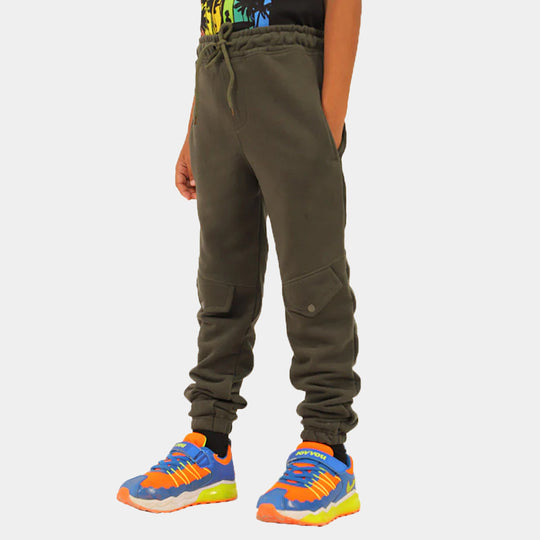 Boys Pajama Flap Pocket - Olive