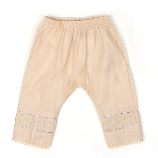 Infant Girls Trouser Pintex -BEIGE