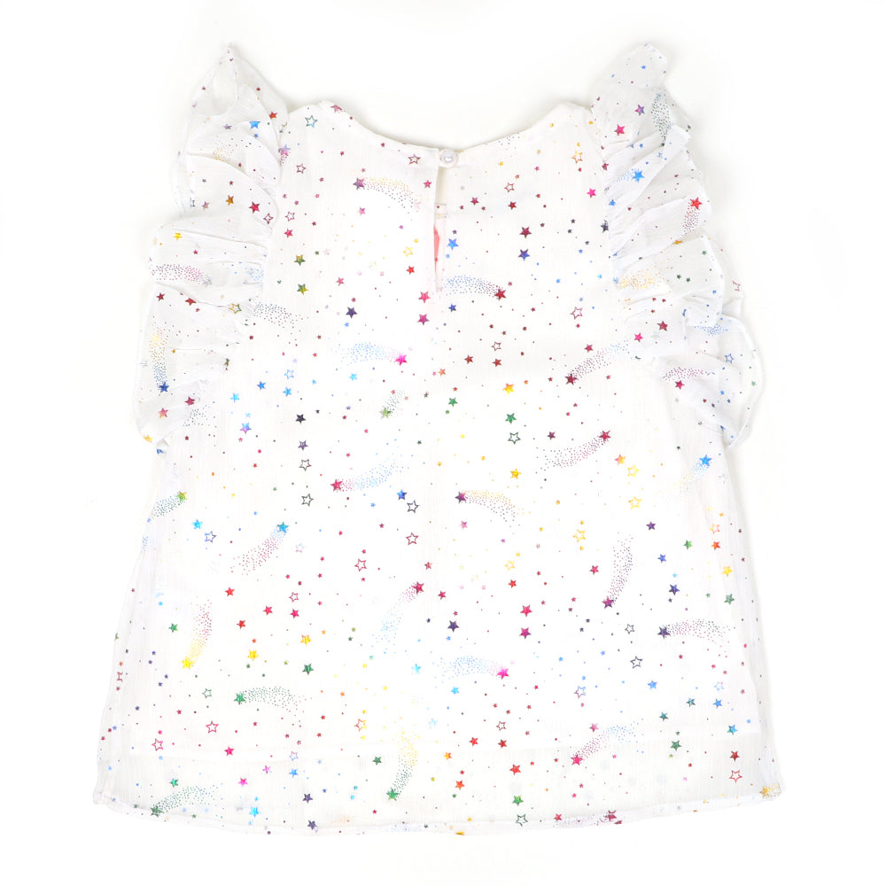Girls Casual Top Twinkle Gir - White