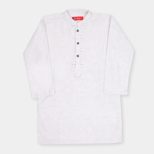 Boys Embroidered Kurta Fantastic - Melange