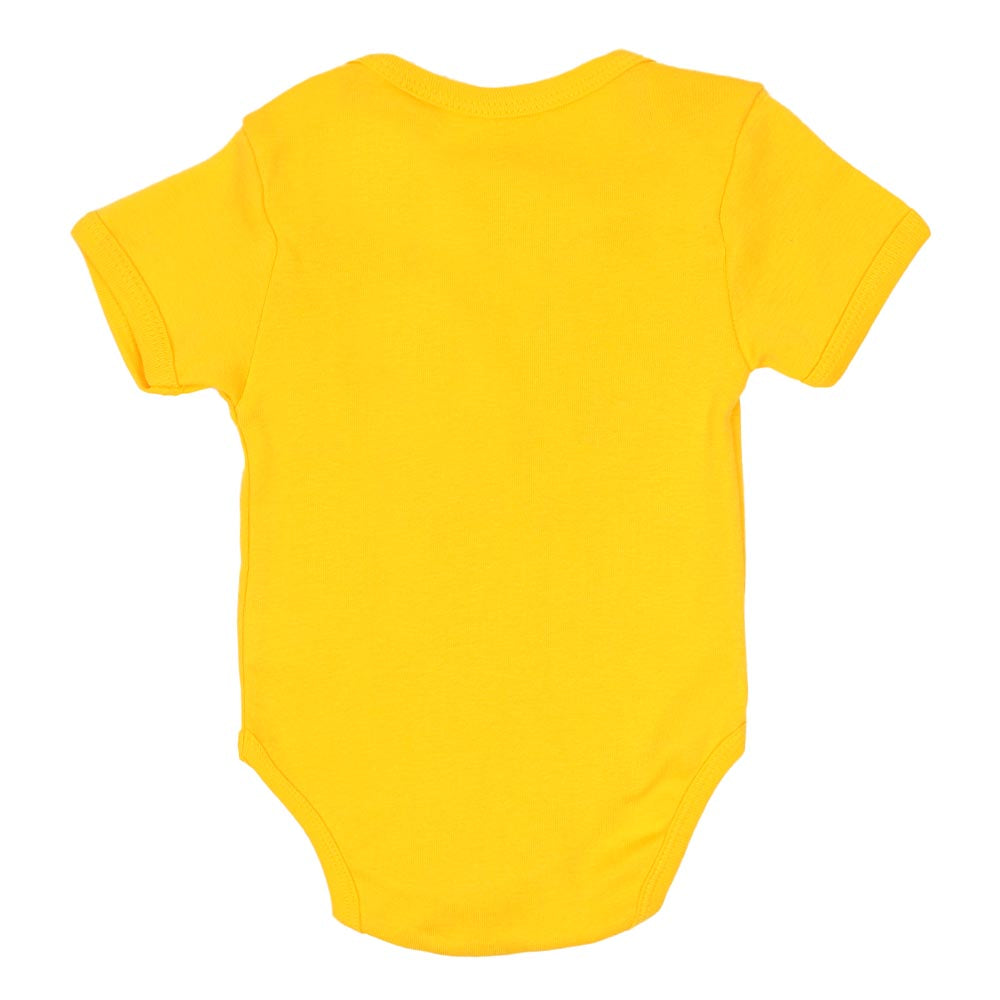 Infant Basic Romper Unisex GIRAFEE - Yellow