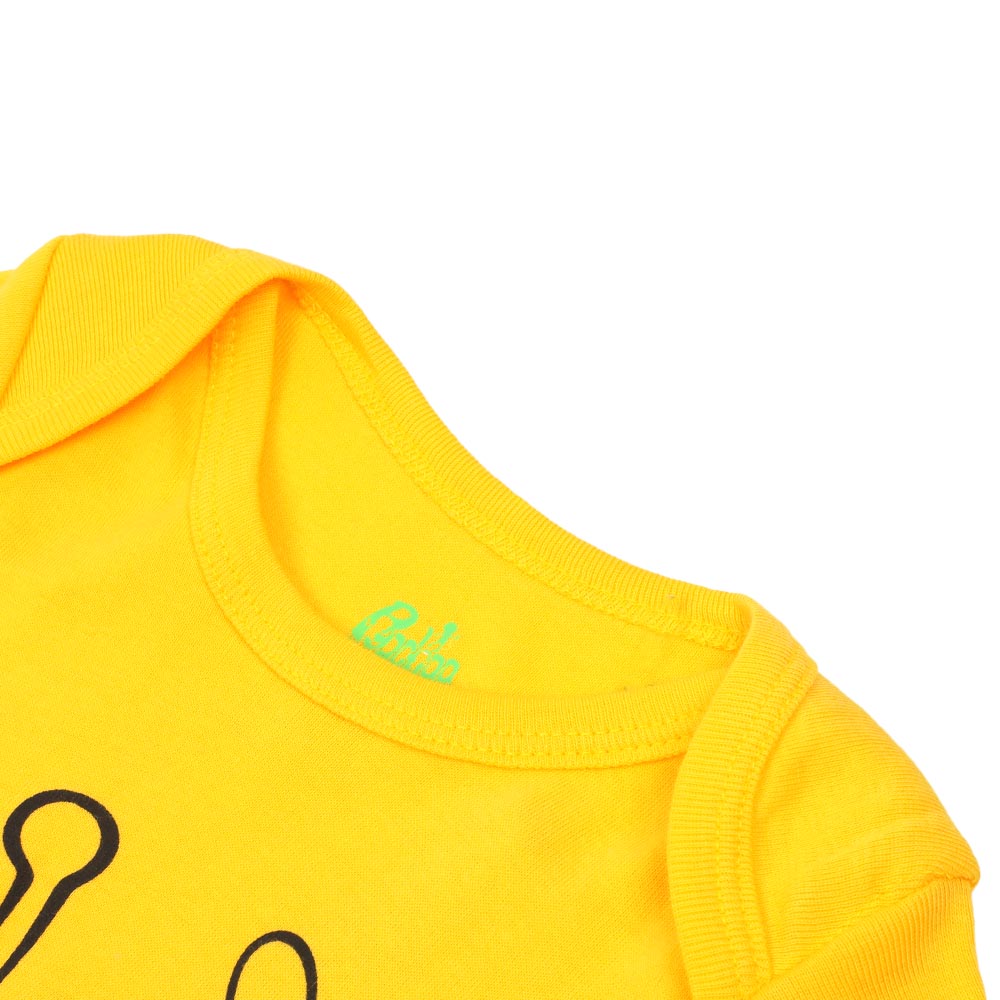 Infant Basic Romper Unisex GIRAFEE - Yellow