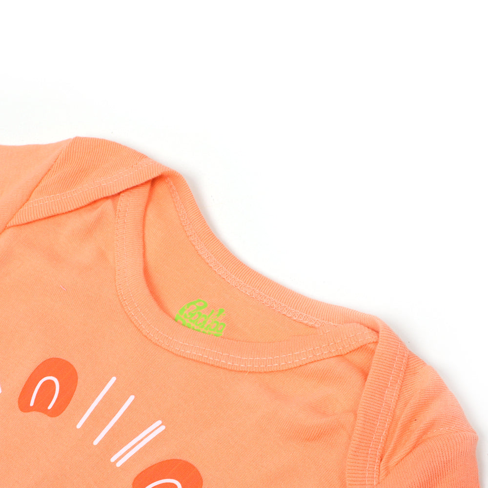 Infant Romper Unisex LION -PEACH
