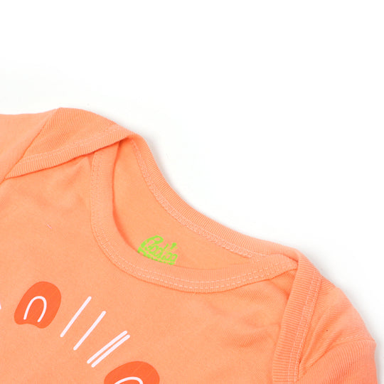Infant Romper Unisex LION -PEACH