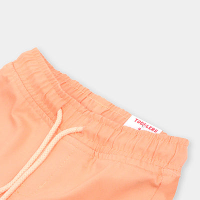 Girls Pant Cotton Basic - Peach