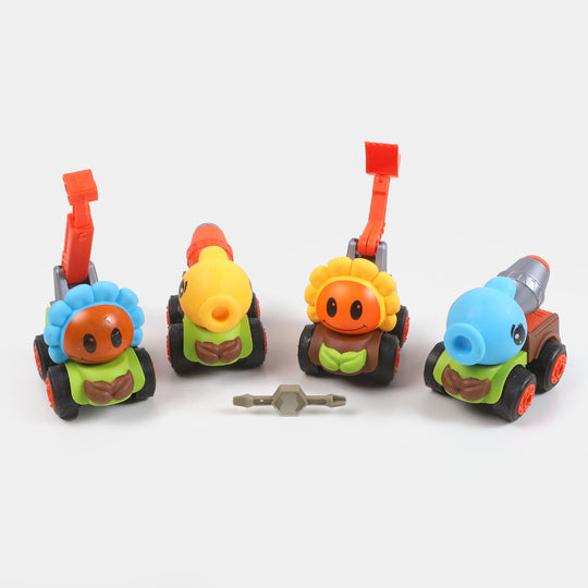 Disassembly Construction Truck Toys 4PCs Play Set For Kids