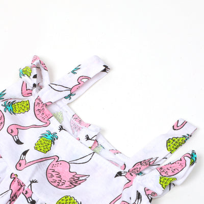 Infant Girls Frock Printed Flamingo