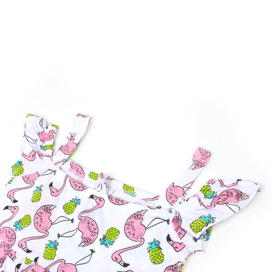 Infant Girls Frock Printed Flamingo