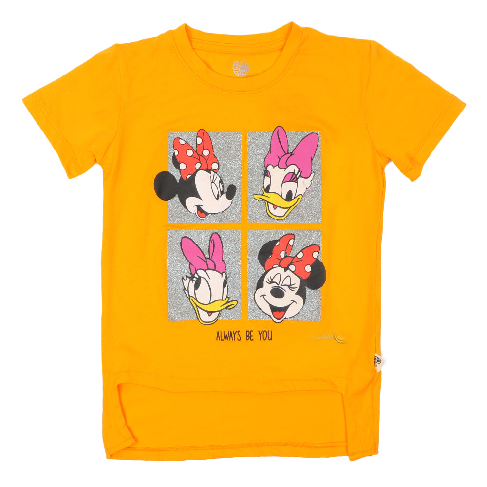 Girls T-Shirt H-Saffron