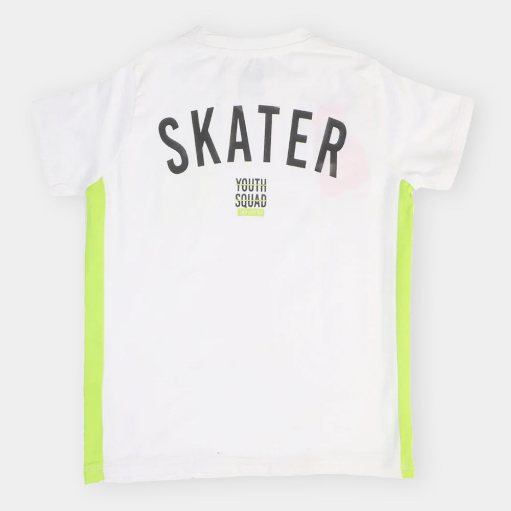 Boys T-Shirt H/S Skater-White