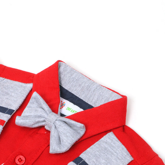 Infant Boys Suit 3Pcs S2-Red