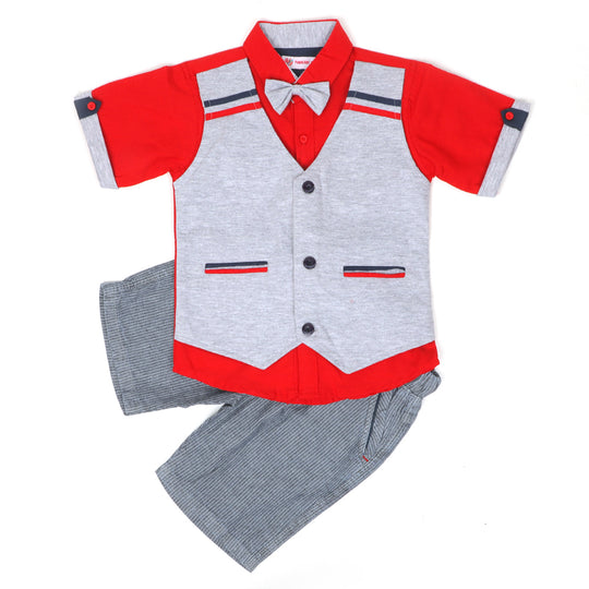 Boys Suit 3Pcs S2-Red