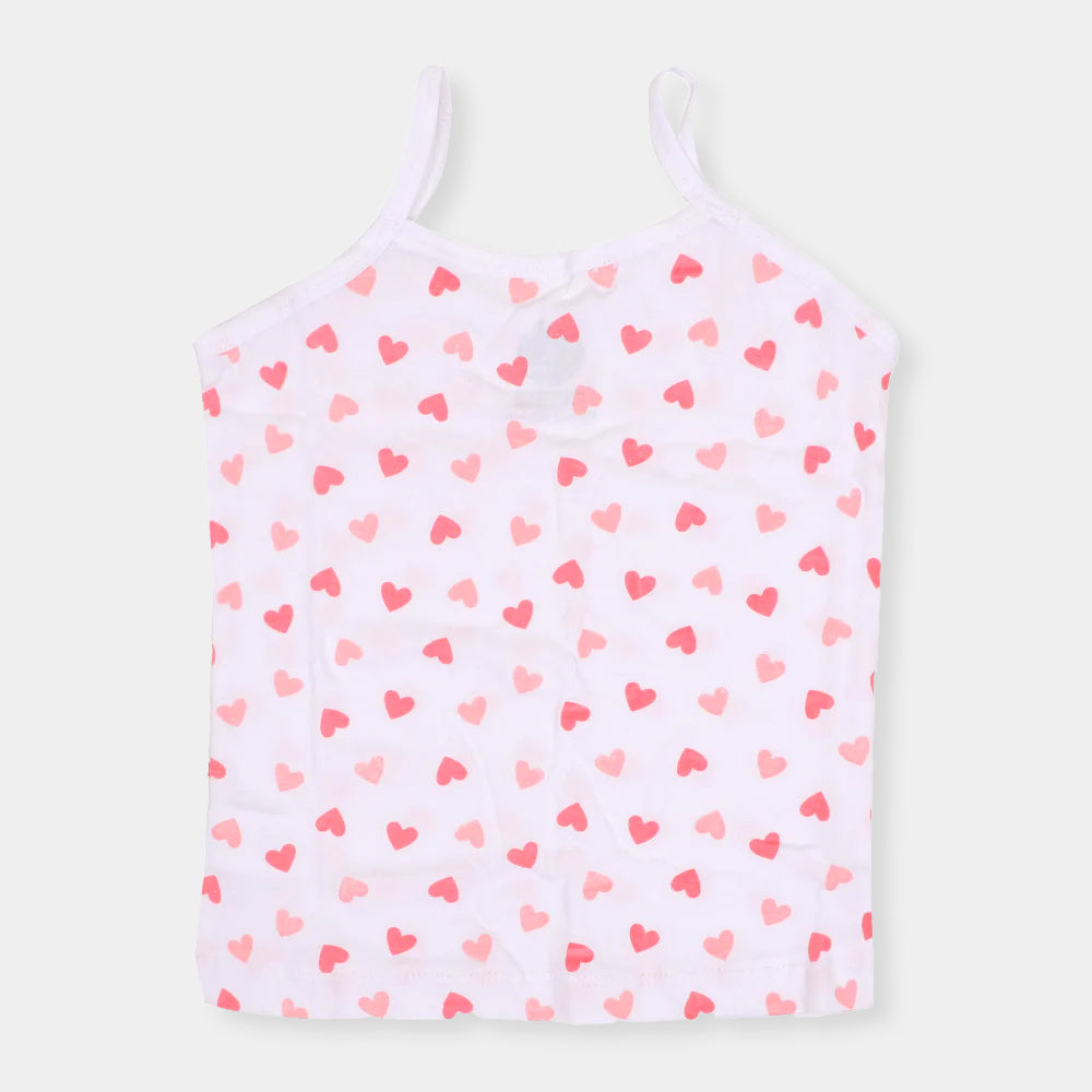 Girls Cami Printed Hearts 3 PCs