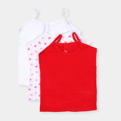 Girls Cami Printed Hearts 3 PCs