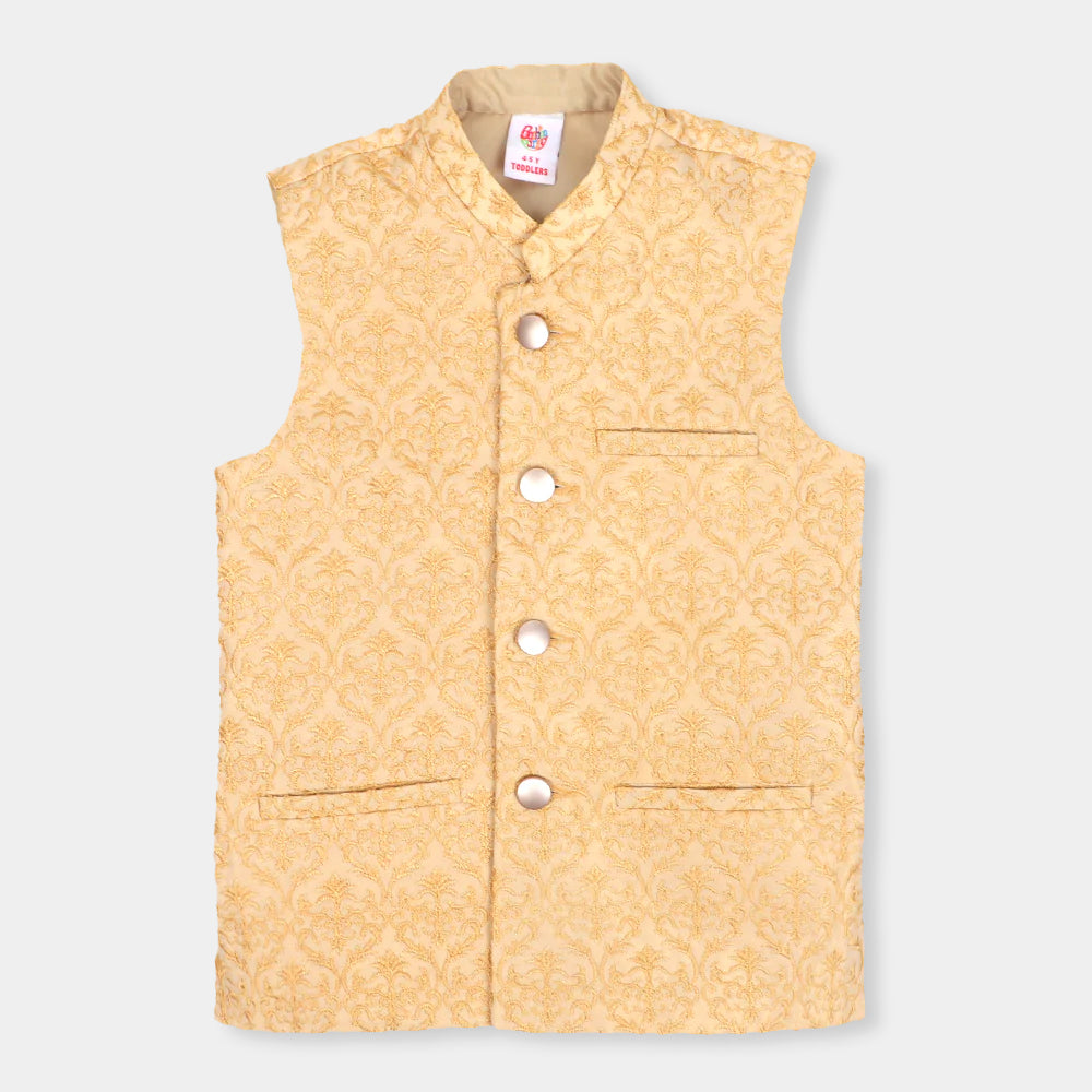 Boys Waist Coat Golden Haze -BEIGE