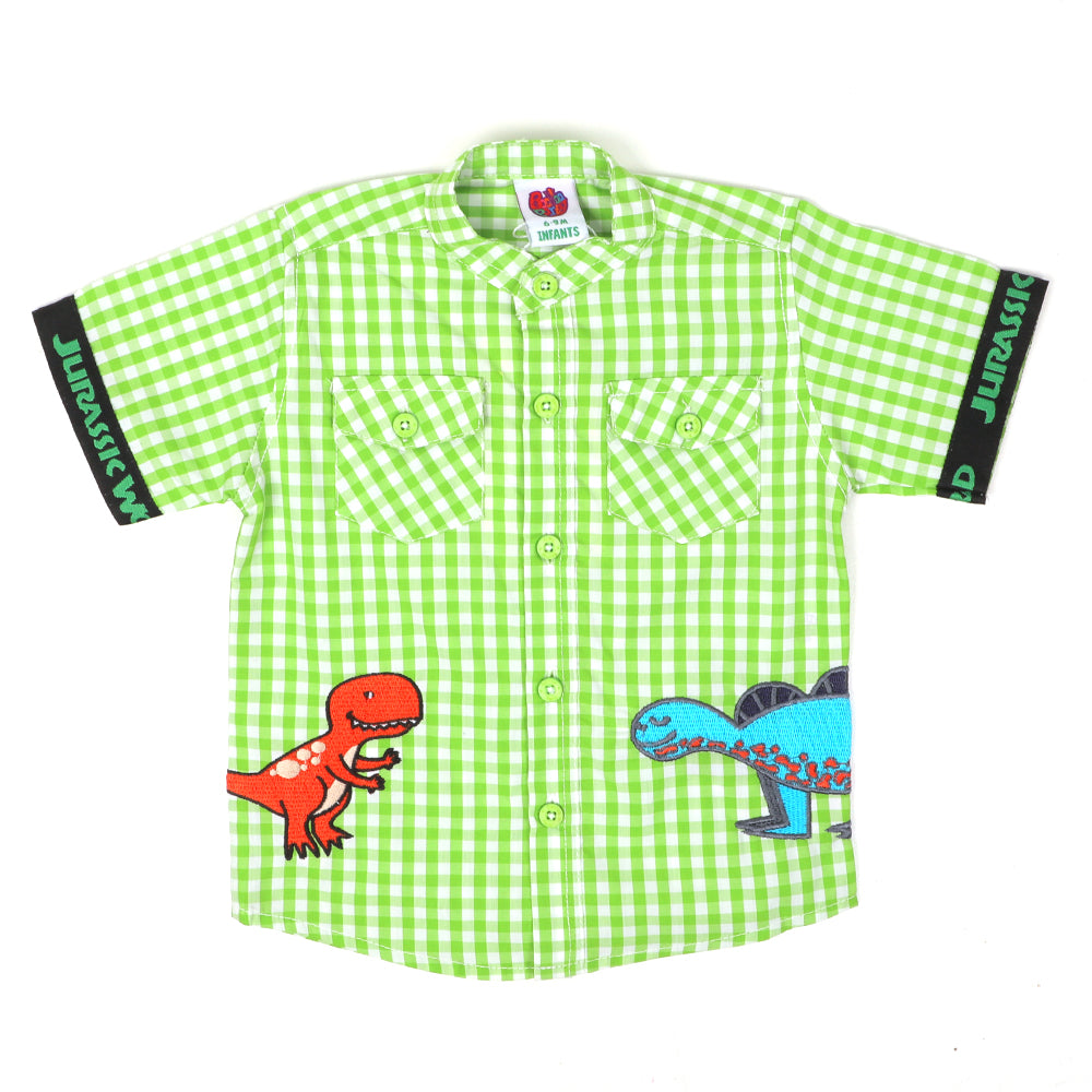 Infant Boys Casual Shirt Jurassic World -G&W Check