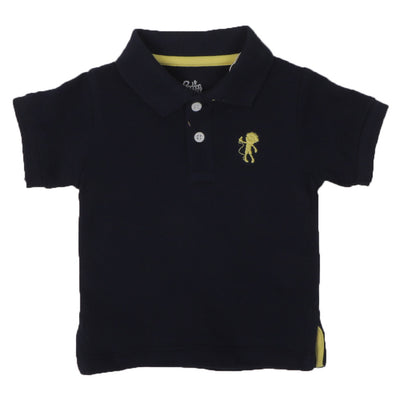 Infant Boys Polo Basic -Navy Blue