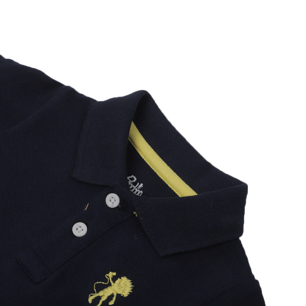 Infant Boys Polo Basic -Navy Blue